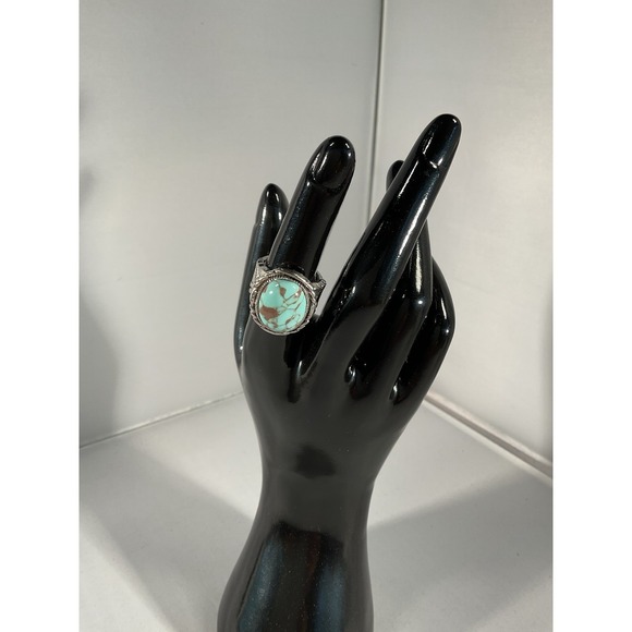The Unbranded Brand Jewelry - Sterling Silver Ring Light Blue Gemstone